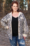 Leopard Print Corduroy Shacket