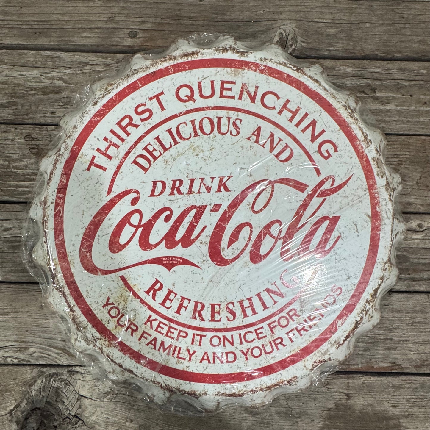 Bottle Cap Tin Sign