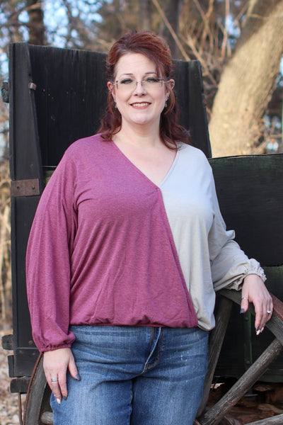 Curvy Surplice Top