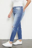 High Rise Distressed Skinny