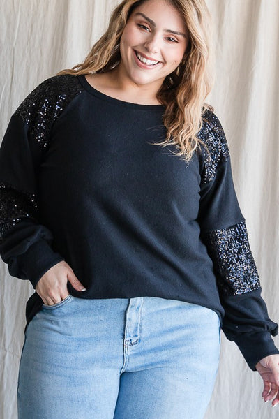 1X - Curvy Sequin Top