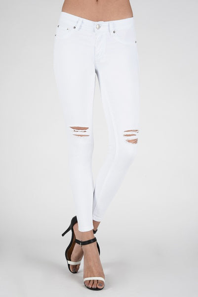 White Ankle Skinny