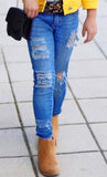 Girls Distressed Jean