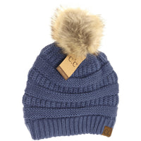 C.C. Fur Pom Beanie