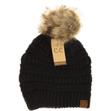 C.C. Fur Pom Beanie