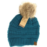 C.C. Fur Pom Beanie