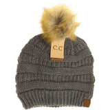 C.C. Fur Pom Beanie