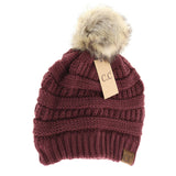 C.C. Fur Pom Beanie