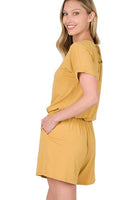 Lt. Mustard Solid Romper