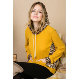 Mustard Leopard Hoodie