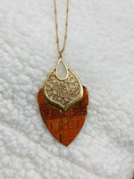 Coral Cork Pendant