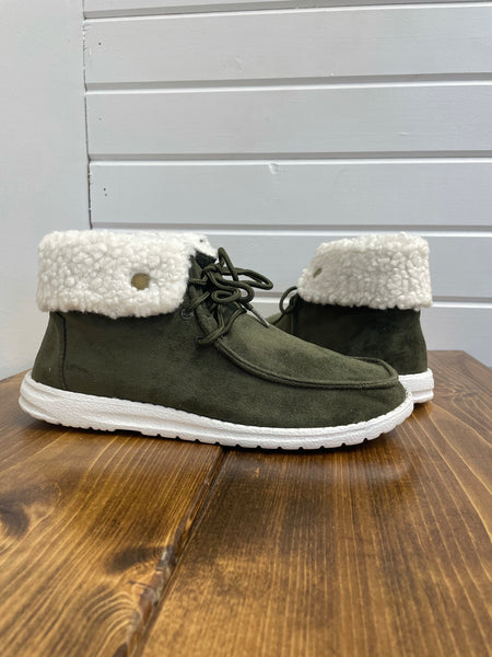 Khaki Odeme Bootie