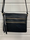 Two Zipper Crossbody